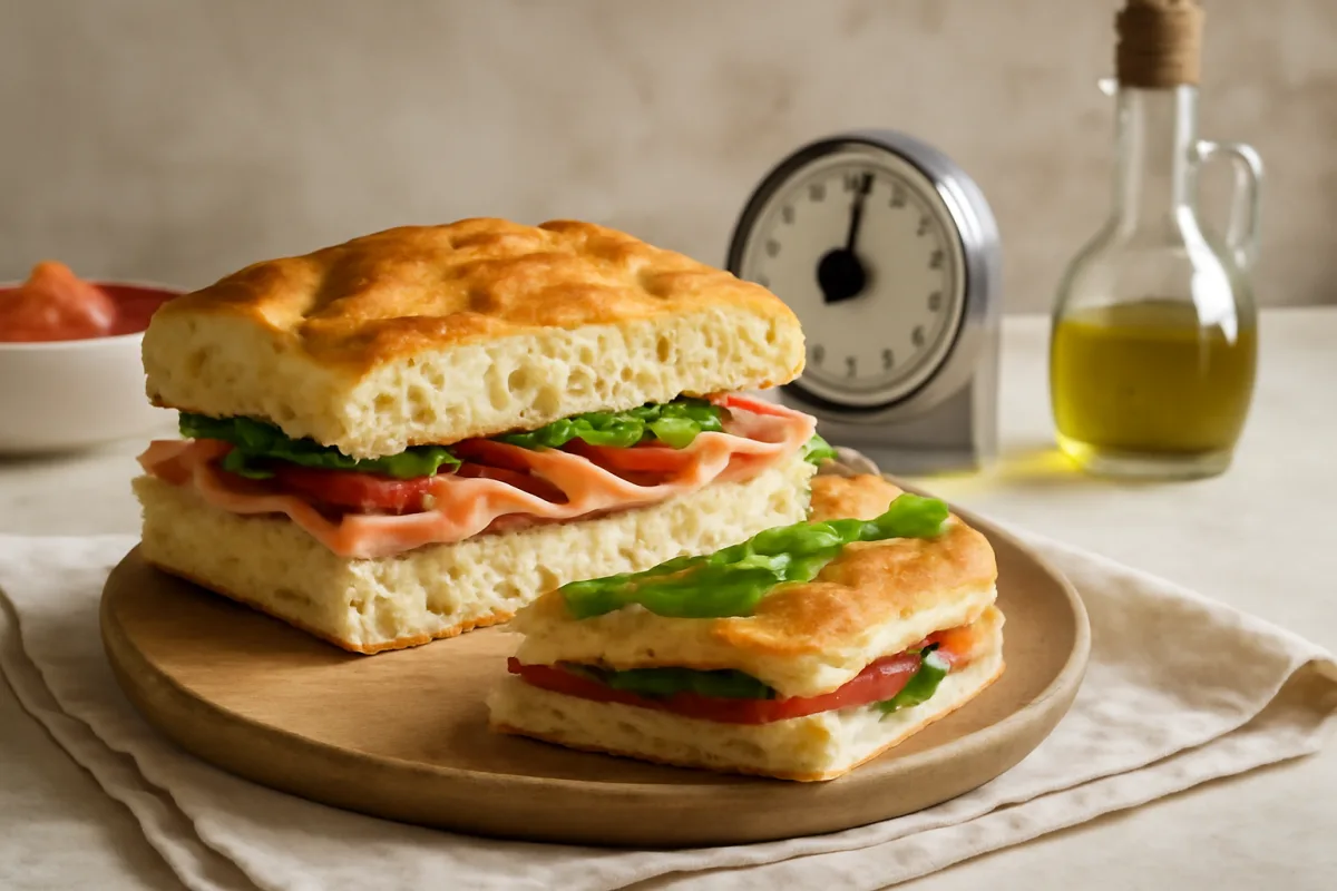 La focaccia farcita si può preparare in anticipo: scopri quando assemblarla per non sbagliare