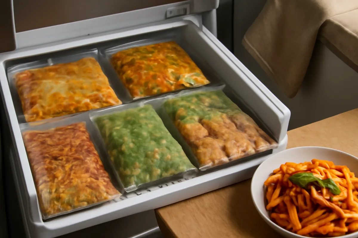 Ricette pronte in freezer: cosa preparare in anticipo per pasti veloci ma fatti in casa