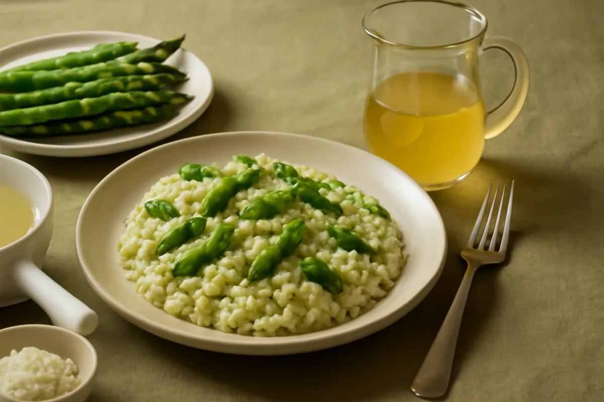 Risotto agli asparagi: la scelta del brodo ideale per esaltare davvero il gusto primaverile